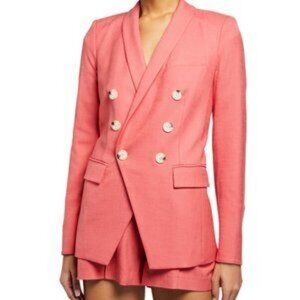 Veronica Beard Oskar Dickey Jacket in Melon 2